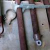 Vintage chain link fence hardware (1960s) offer Lawn and Garden