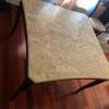Gorgeous Marble Top Cherry Wood Dining Table _ seats 8