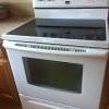 Refrigerator, electric range, microwave, dishwasher 