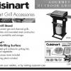 CUISINART gas grill/ with stand & propane bottle & cover