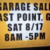 Garage Sale/Yard Sale 8/17 East Point, GA  8am to 5pm