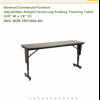 Norwood adjustable training table 