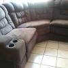 Brown electric sectional