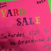 Yard sale offer Garage and Moving Sale