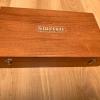Starrett 657E Magnetic Base and Upright Post Assembly, With Inch Reading Indicator 25-131J  iWith its Woddeden Box