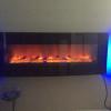 48” electric fireplace.