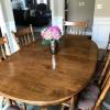 Solid Maple Dining Room Table Set