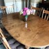 Solid Maple Dining Room Table Set