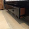 King bed frame with large side drawers  offer Home and Furnitures