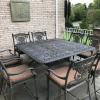 Outdoor dining table and chairs 