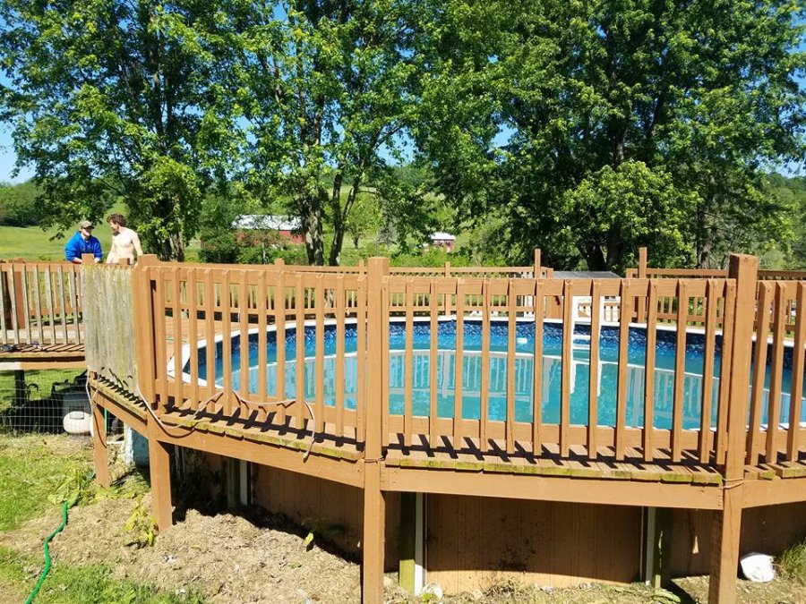 40 inch deep above ground pool