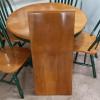 Beautiful Oak Dining Room Table W/Chairs & Leaf offer Home and Furnitures