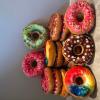 Doughnut throw pillows 