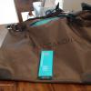 Morrcanoil large brown and teal bag plus 3.4oz morrcanoil hair treatment brand new professional product