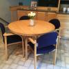 Butcher block kitchen table
