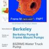 Berkeley Centrifugal High Pressure Pump Water Truck Ready