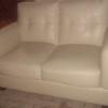 Leather loveseat