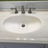 Cultured white marble bathroom countertop offer Home and Furnitures