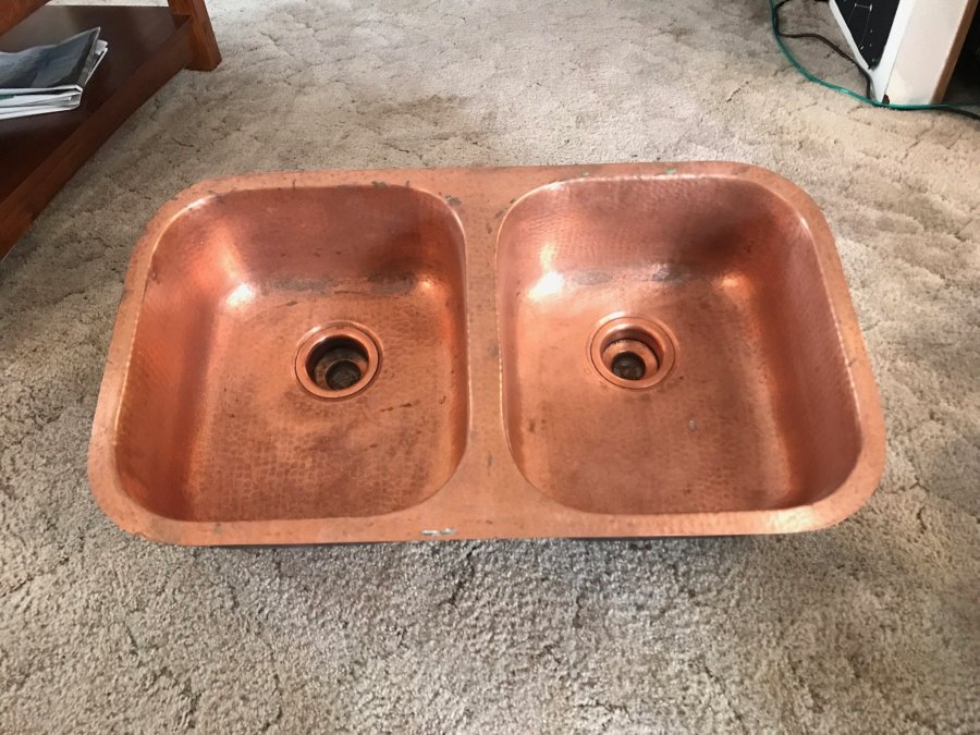 home depot hammered copper kitchen sink