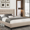 BRAND NEW FABRIC BED WITH NAILHEAD DETAIL HEADBOARD - FREE DELIVERY IN GTA