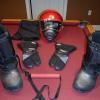 Men's Snowmobile Suit and Equipment