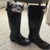 Original tall gloss Hunter Rain boot in Black 