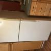 66” H x 30”W x 30”D. White refrigerator