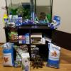 30 Gallon Fish Tank and Fish Stand w/Accessories 