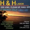 H & H Odd jobs,  Handy work,  small moves offer Moving Services