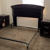BEAUTIFUL QUEEN SIZE BEDROOM SUIT INCLUDES TWO NIGHT STANDS AND DRESSER WITH MIRROR