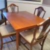 Beautiful Danish Teak Dining Table with 4 chairs offer Home and Furnitures