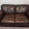 Bassett Leather Couch & Loveseat