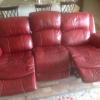 La-z-boy leather reclining couch 
