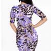 Purple Body Con Dress