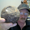 10 lb cannon ball from fort star in Louisiana this is from the civil war 