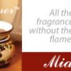 Mia bella natural palm wax candles 