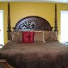 King Size Bed Frame with Comforter Set