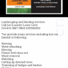 LAWN CARE, LANDSCAPING and HAULING SERVICES
