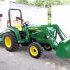 John Deere W/Loader and Mower 3032E 4x4 Tractor