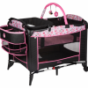 Disney minnie mouse pack n play, walker and free highchair