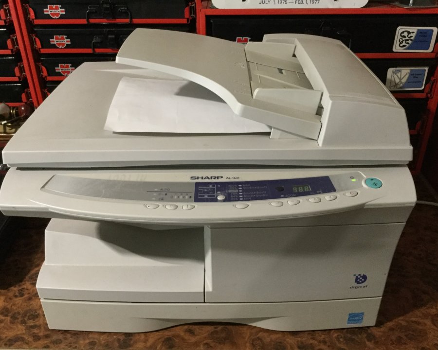 sharp copiers for sale on supply box