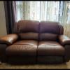 leather loveseat