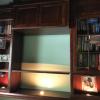 Cherry wood entertainment center