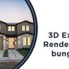 Get best 3D Exterior Rendering for Bungalow offer Real Estate Services