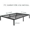 King size metal bed frame offer Home and Furnitures