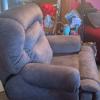 Gray electric recliner
