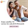 Enjoy satellite TV service for only $19.99/month