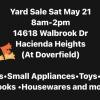 Yard Sale • Sat May 21 offer Garage and Moving Sale