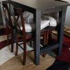 4 ea Pub High Mahogony Chairs 261/2” High from Floor  offer Home and Furnitures