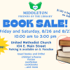 Middleton Friends of the Library Book Sale 8/26 & 8/27